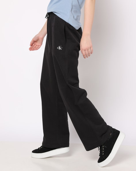 Buy Calvin Klein Calvin Klein Jeans Women Relaxed Fit Pure Cotton Straight Track  Pants at Redfynd