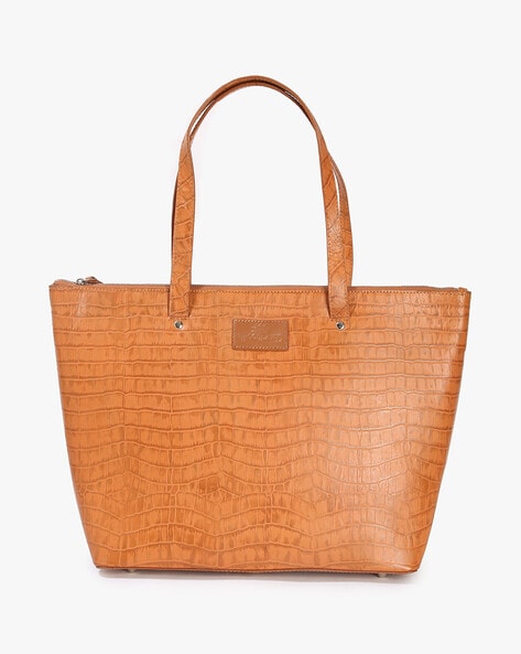 Tan on sale croc bag