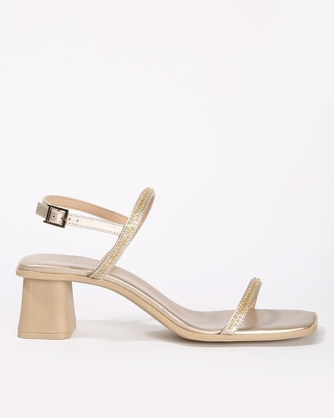 Buy Gold Embellished Bella Studded Sandals by Crimzon Online at Aza  Fashions.