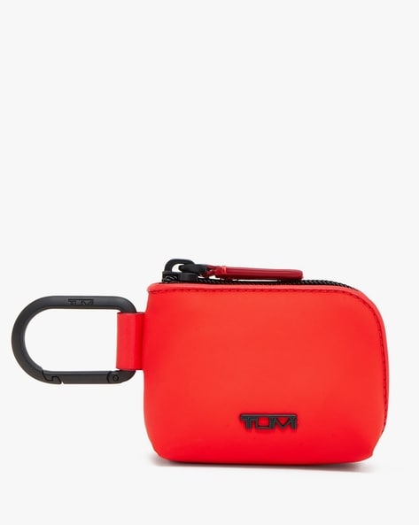 TUMI Accent Travel Accessory Small Modular Pouch Cord Bag Blaze Red Black  Trim | eBay