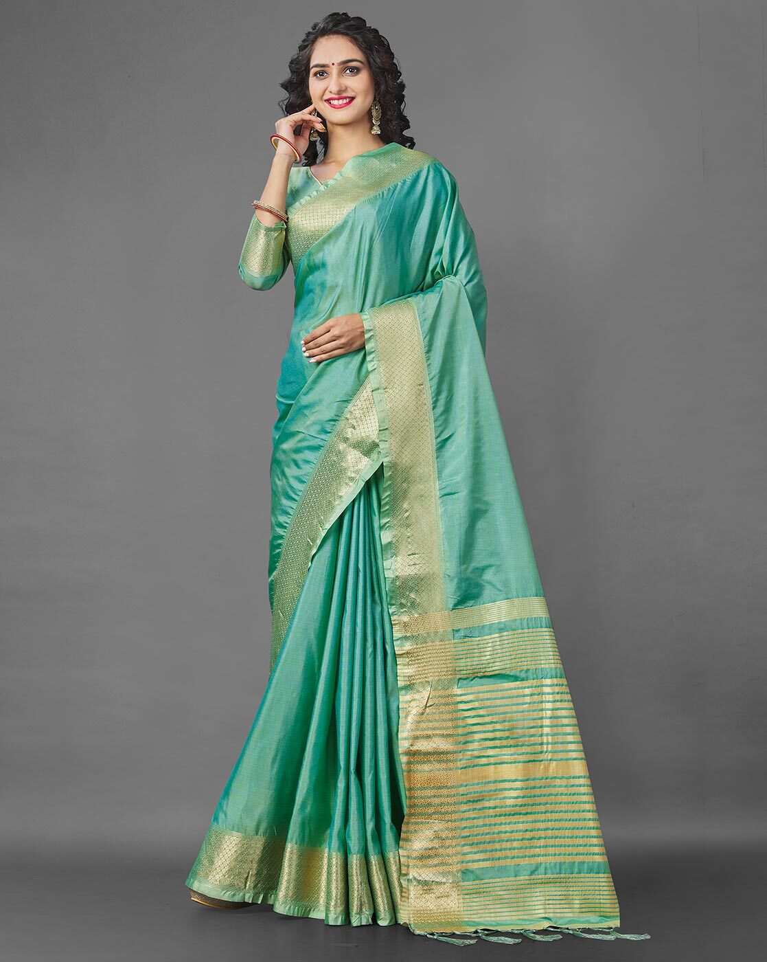 Buy Blue Sarees for Women by Limdo Online