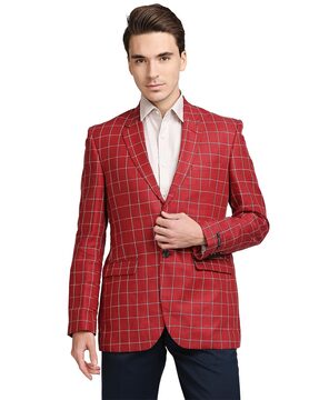 red check blazer mens