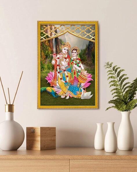 Radha Krishna With Cow Hindu Divine Couple Radha Krishna Idols - Etsy |  Krishna statue, Hindu gods, Krishna