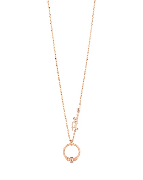 PANDORA Rose Regal Key Necklace in White