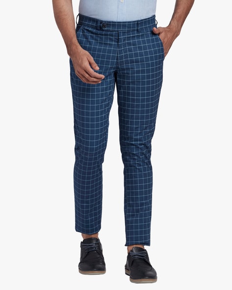 Buy Royal blue Trousers  Pants for Men by SOJANYA Online  Ajiocom