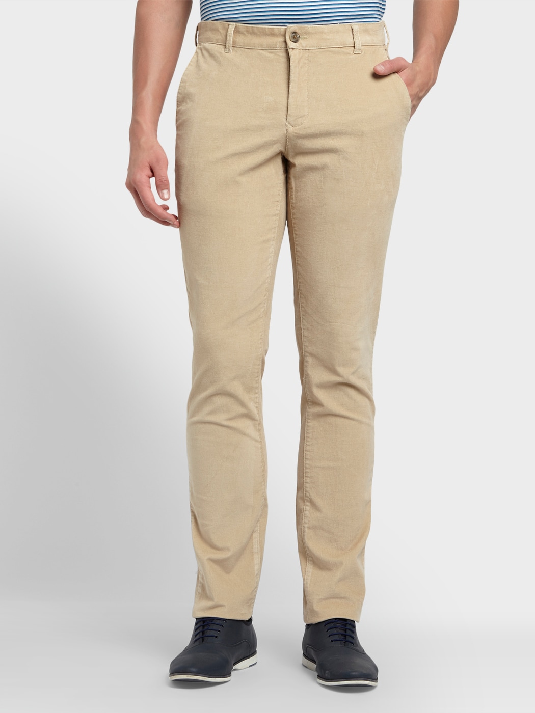 Buy Fawn Trousers & Pants for Men by Colorplus Online | Ajio.com
