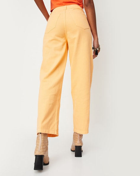 Buy White Trousers & Pants for Women by Fable Street Online | Ajio.com