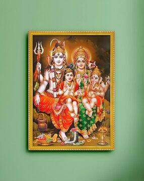 Lord Shiva Parivaar Wall Photo Frame