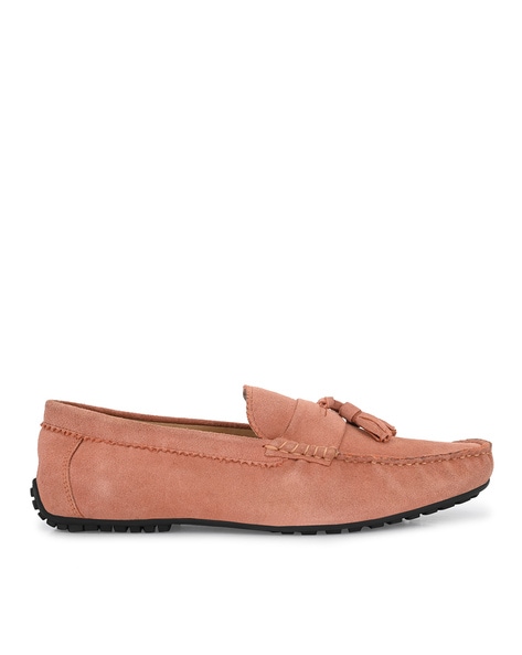 Peach deals colored loafers