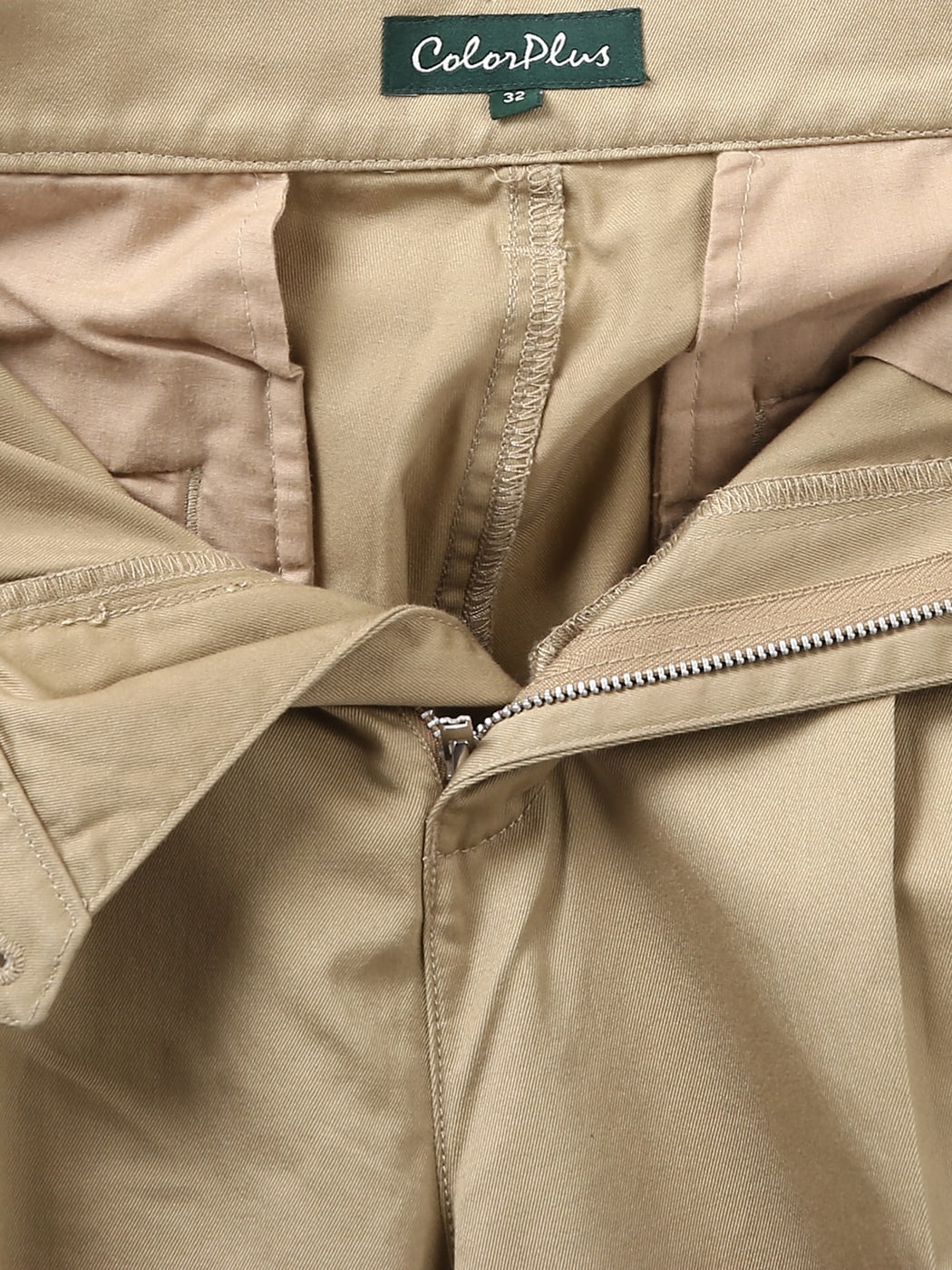 Buy Colorplus Beige Cotton Mid Rise Trousers for Men Online @ Tata CLiQ-totobed.com.vn