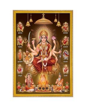 999store Lord Nav Durga Mata Rani Wall Photo Frame-picture-21