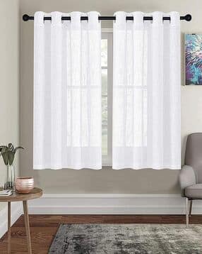 the conversion Eyelet Semi-Sheer Window Curtain-picture-19