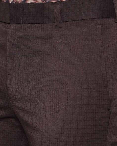 American-elm Men's Cotton Blend Dark Brown Formal Trouser, Men Slim fit  Trousers, Men Slim Fit Formal Pants, मेन्स फॉर्मल पैंट - Madhuram  Enterprises, Noida | ID: 2850304117097