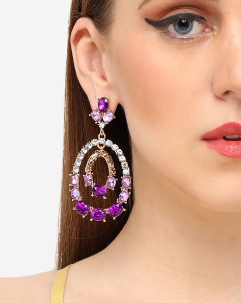 Purple Earring - Buy Purple Earring online in India