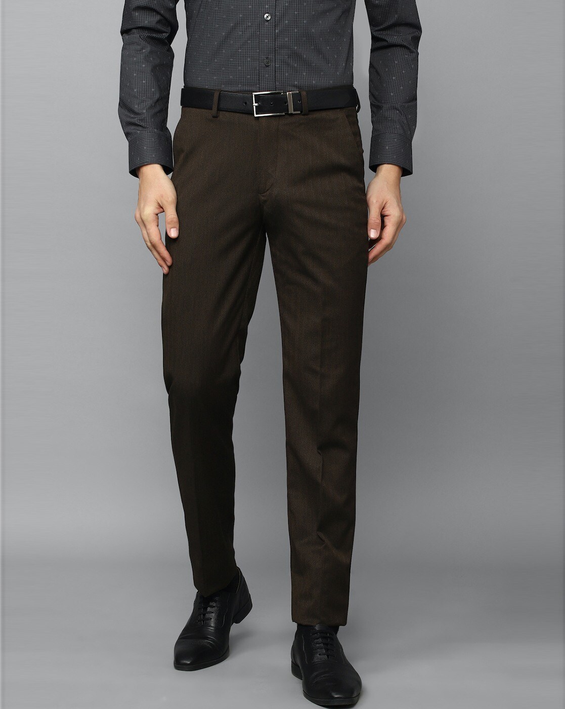 Buy Navy Trousers & Pants for Men by SOLEMIO Online | Ajio.com