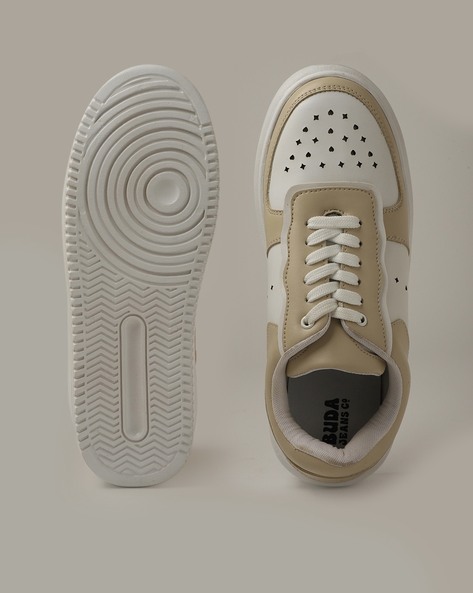 Heren sneakers online beige