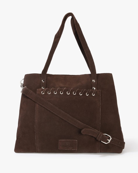 Ladies Georgetown Vintage Leather Design black purse detachable shoulder  strap | eBay