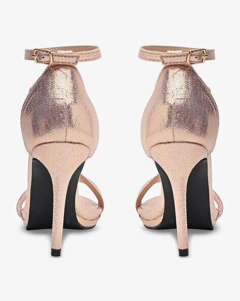 Embellished Ankle-Strap Stilettos