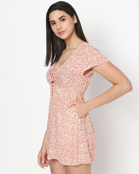 American Eagle summer mini dress in green daisy | ASOS