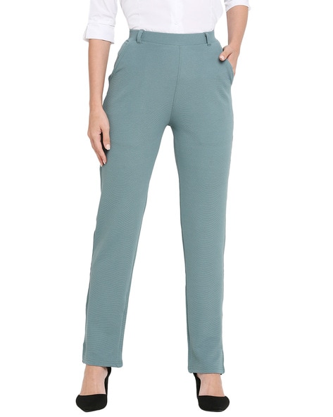 Buy Aqua Trousers & Pants for Women by SMARTY PANTS Online