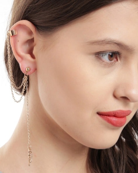 Pearl Studs Ear Cuff Earrings - Itahdnura Kollection