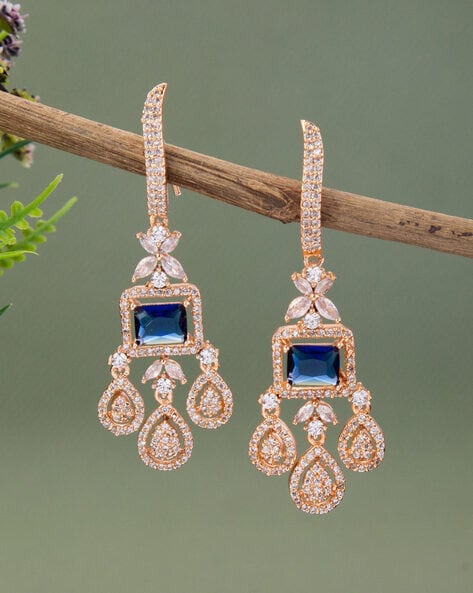 Bella Earrings - Sapphire Blue – ALIX YANG Jewellery