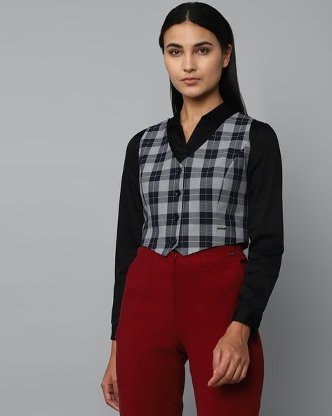 Allen Plaid - Plaid Jumper Dress for Women