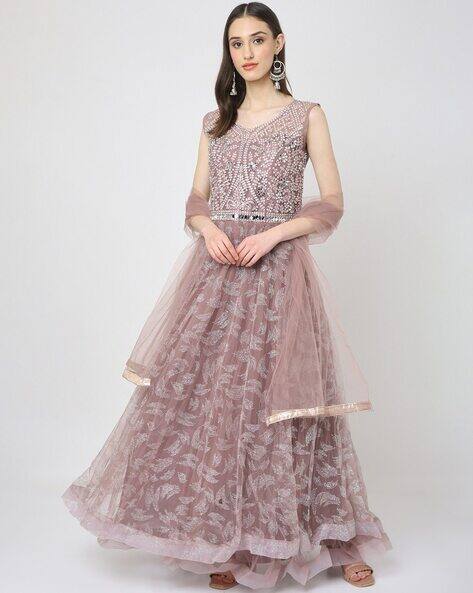Buy Purple Dresses & Gowns for Women by CHHABRA 555 Online | Ajio.com