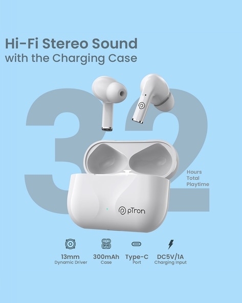 Buy White Headphones for Tech by pTron Online Ajio