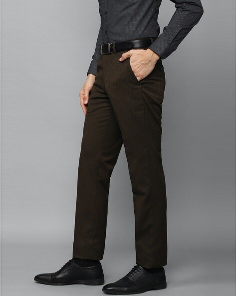 Buy Louis Philippe Men Slim Fit Brown Check Fromal Trousers Online - Lulu  Hypermarket India