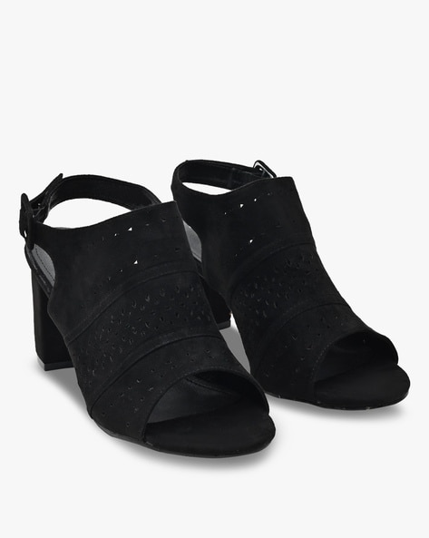 Buy Black Heeled Sandals for Women by Fyre Rose Online Ajio