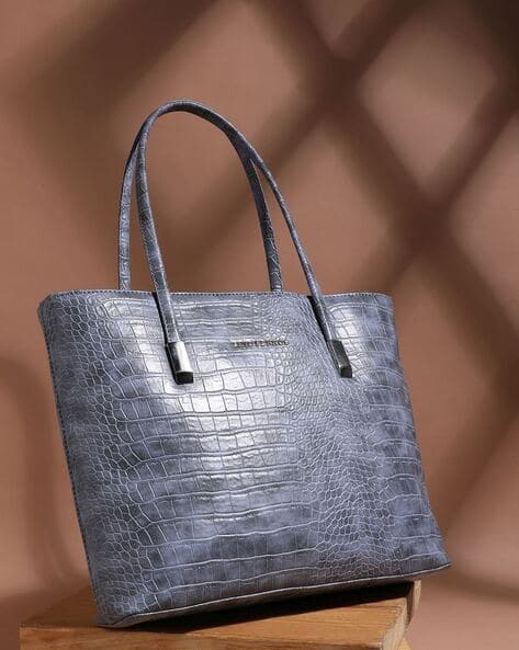 Lino Perros Croc-Embossed Tote Bag