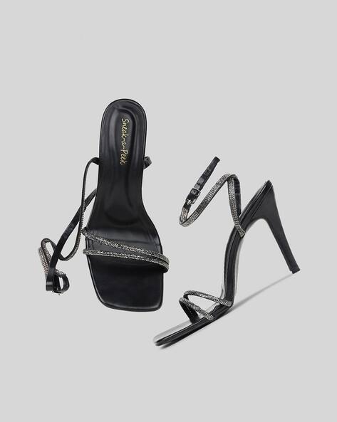 Embellished Stilettos with Gladiator Straps