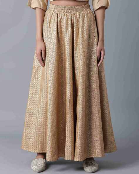 Beige long 2025 skirt online