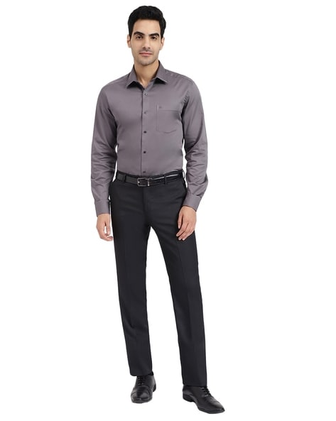 Peter England Formal Shirts  Buy Peter England Men Grey Regular Fit Formal  Shirt Online  Nykaa Fashion
