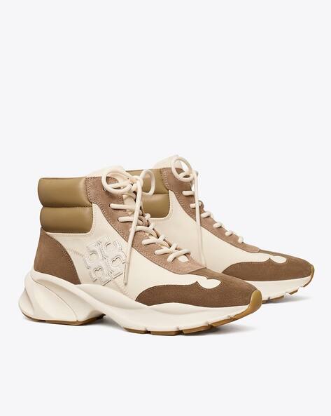 Buy Tory Burch Good Luck Lace-Up Hiker Shoes | Cream