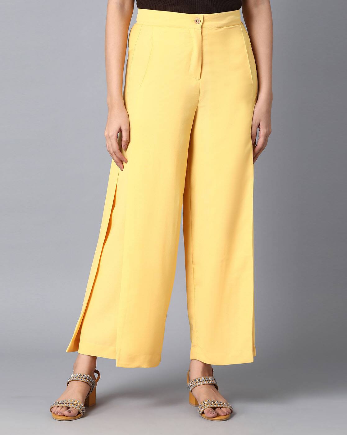 Buy Yellow Pants for Women by ELLEVEN Online | Ajio.com