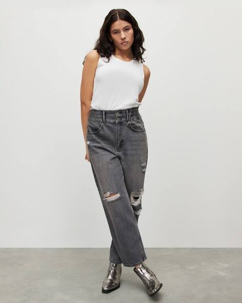 Buy Grey Jeans Jeggings for Women by ALL SAINTS Online - Main Image
