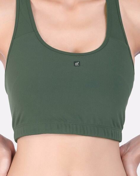 Laasa Sports  JUST-DRY Workout Mesh Crop Top for Women