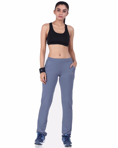 Laasa Sports Solid Women Blue Track Pants - Buy Laasa Sports Solid Women  Blue Track Pants Online at Best Prices in India