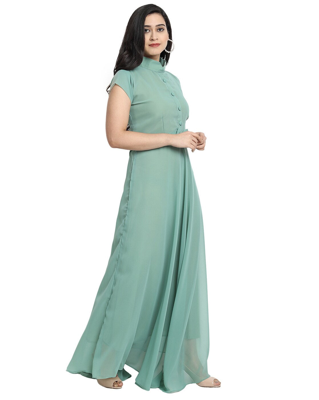 Designer Collar Neck long Gown Style Kurti at Rs.1050/Piece in pune offer  by Fiyona Fashion Hub