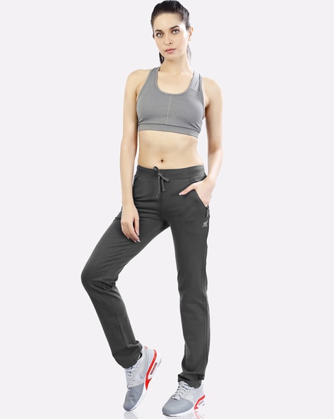 Cotton Running Track Pant with Zipper Pockets for Women – Laasa Sports