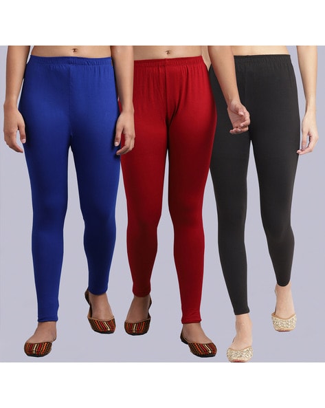 Buy KAZMI ARTS Set of 2 Viscose Lycra Soft Plain Leggings for Women Indian  Style Girls Yoga Leggings fit to Size New Solid Plain Color Yoga Pant  Chudidar Stretchable. (XL Size, White)