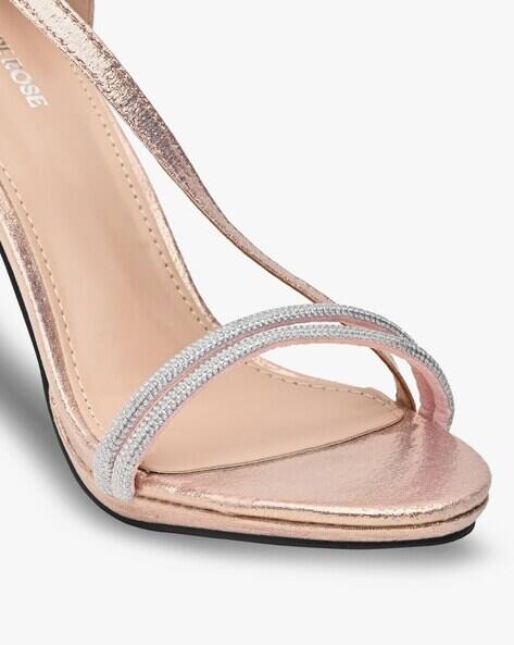 Embellished Ankle-Strap Stilettos