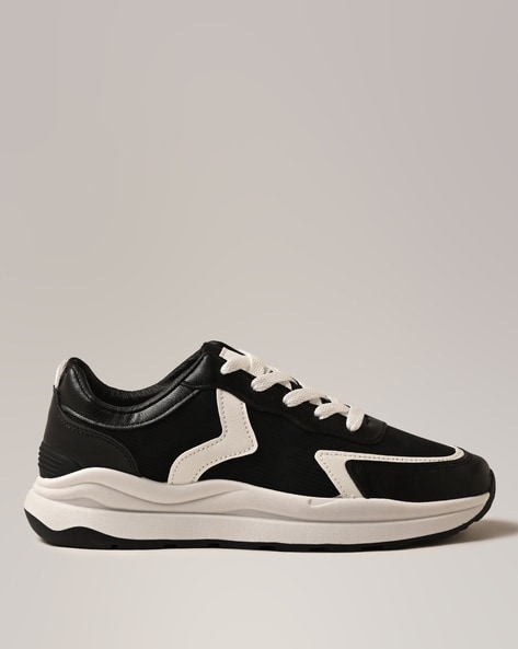 Buy Women Colourblock Mid-Top Lace-Up Sneakers Online at Best Prices in  India - JioMart.