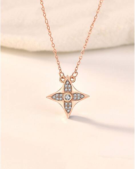 Raajsi by Yellow chimes Stone-Studded Pendant with Link Chain