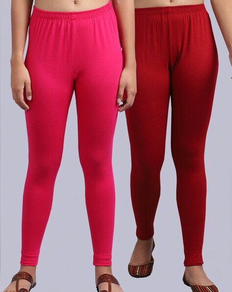 Pink maroon shop leggings