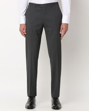 MenS Gray Light Grey Check Skinny Fit Suit Trousers at Best Price in  Mumbai  GizazCom