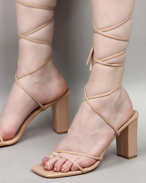 Rilista Women's Chunky Heels Strappy Platform Square Toe Block Heeled... |  eBay