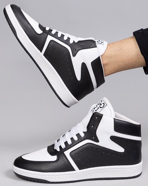 Buy ROPE IN THAT SPORTY-COOL BLACK MID-TOP SNEAKERS for Women Online in  India